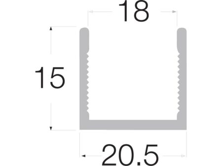 944.06.504 ADoor U 18 Profil U superior inferior bronz mat 5.8ml