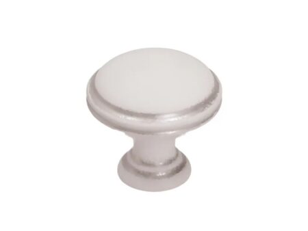 Buton GR 49 G31 antic argintiu