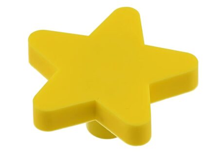 Buton UM STAR ZT stea galbena cauciucc