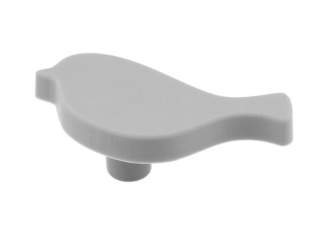 Buton UM TWITT SZ pasare gri cauciuc