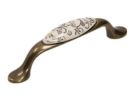 Maner UP 19 0096 GAB MLK 12 portelan alama antichizata floare neagra