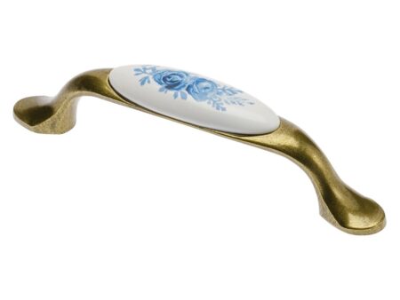 Maner UP WP0728 PA 04 portelan alama antichizata trandafir albastru