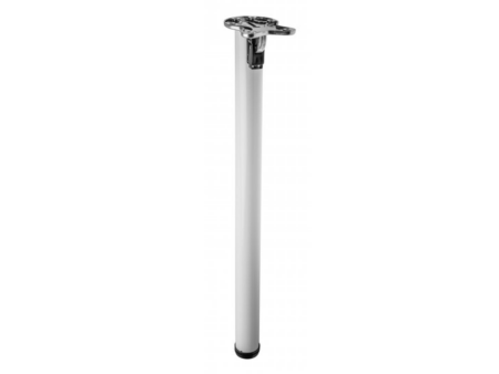Picior masa rabatabila rotund o50 710 mm alb NM F50710 10x