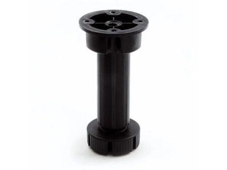 Picior rotund H120 mm plastic negru 50550060060120