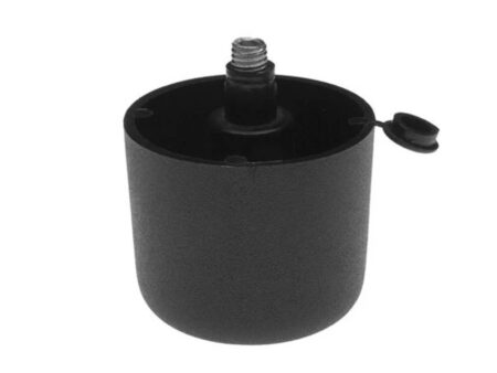 Picior rotund o50 h44 mm plastic negru 10010402510