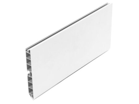 Plinta PVC H120mm folie alb mat L4 m garnitura coextrudataa