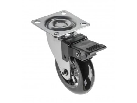 Rotila silicon o75 cu frana negru KM RD 75 CF 20