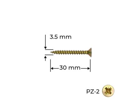 Surub Reisser 3.5 x 30 100 buc