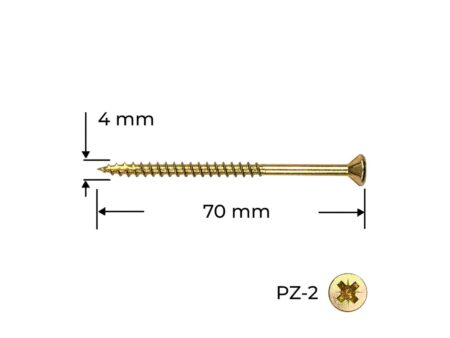 Surub Reisser 4.0 x 70mm 100 buc