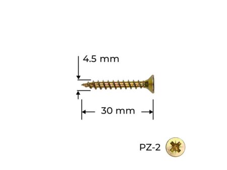Surub Reisser 4.5 x 30mm 100 buc