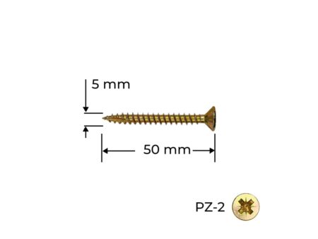 Surub Reisser 5.0 x 50mm 100 buc