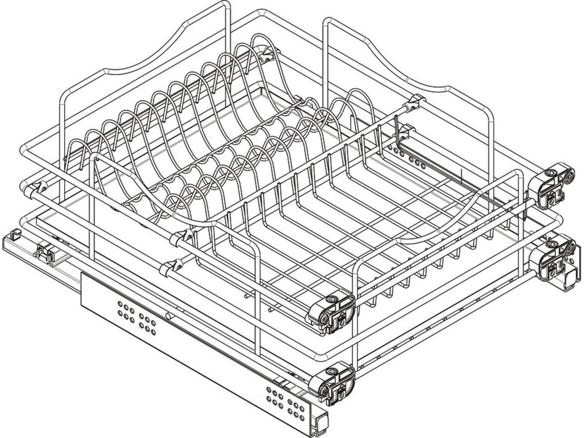 548.55.944 Scurgator vase si pahare tip sertar extragere totala si amortizare corp 600 mm Aluminiu 3 548.55.944 Scurgator vase si pahare tip sertar extragere totala si amortizare corp 600 mm Aluminiu 3
