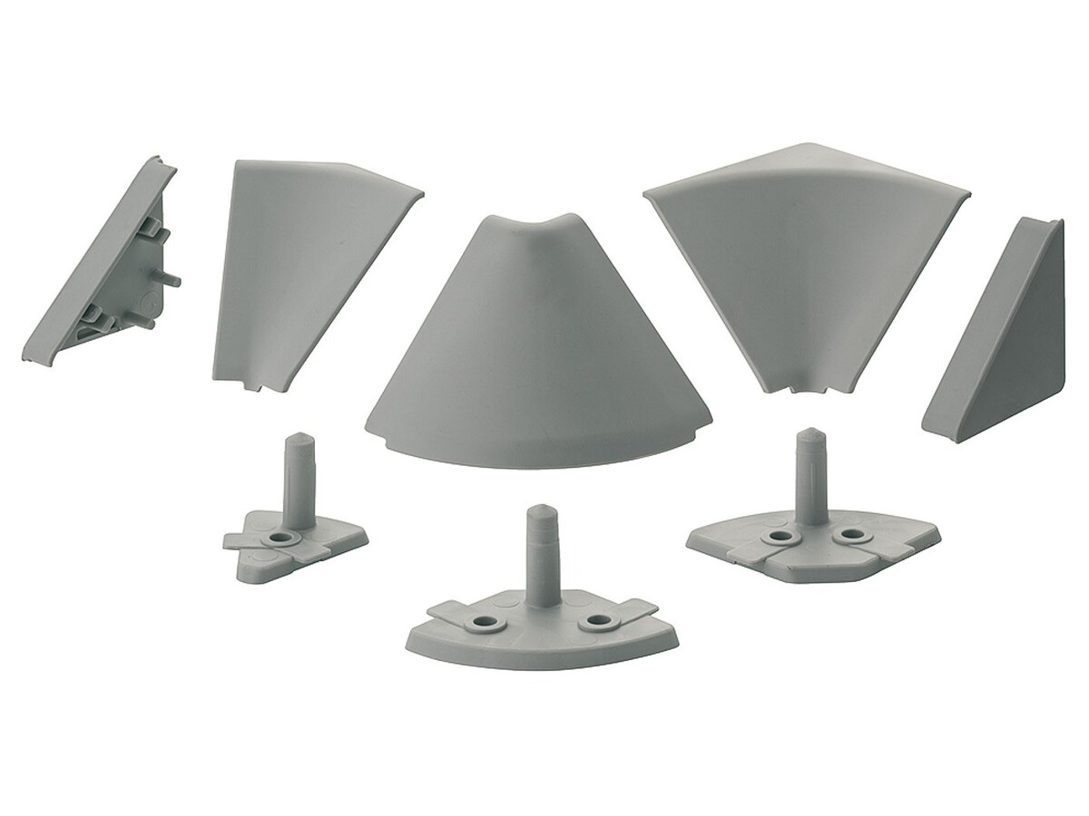 712.81.997 Set accesorii fixare profil antistrop 30x30 mm Gri 1 712.81.997 Set accesorii fixare profil antistrop 30x30 mm Gri 1