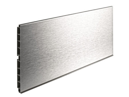 713.58.104 Plinta PVC cu garnitura coextrudata H120mm 4000 mm Inox 1