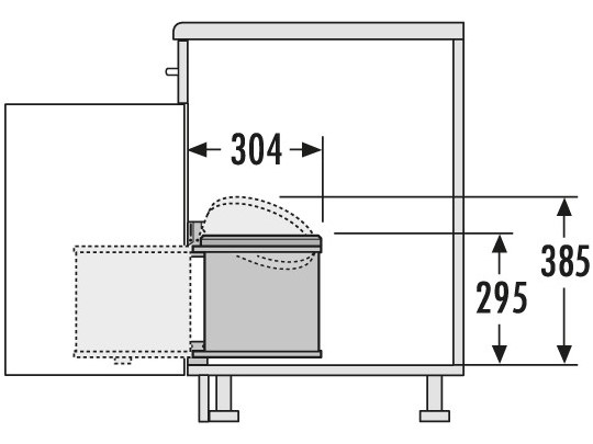 Cos gunoi rotund 12L cu capac negru Inox 3512031 2 Cos gunoi rotund 12L cu capac negru Inox 3512031 2