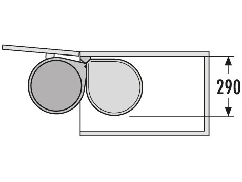 Cos gunoi rotund 12L cu capac negru Inox 3512031 3 Cos gunoi rotund 12L cu capac negru Inox 3512031 3