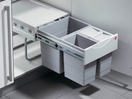 Cos gunoi selectiv 1x18L2x8.5L cu capac Gri 3642131 1