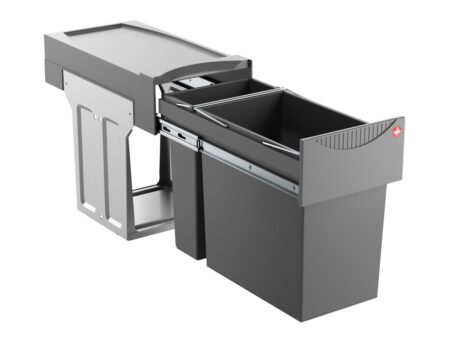 Cos gunoi selectiv 1x24L1x7L cu capac Gri inchis 3666111 2