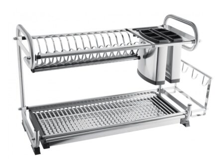 Scurgator de vase fix pe blat cu suport tacamuri Inox OC A0460D 06