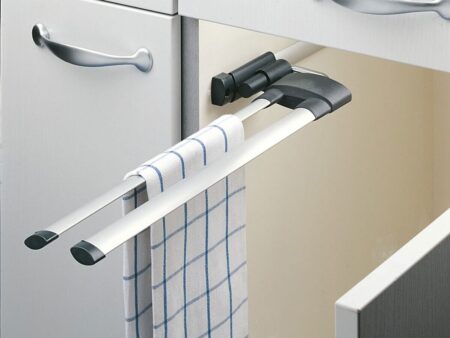 Suport extractabil pentru prosoape bucatarie incorporat Gri 3132101 1